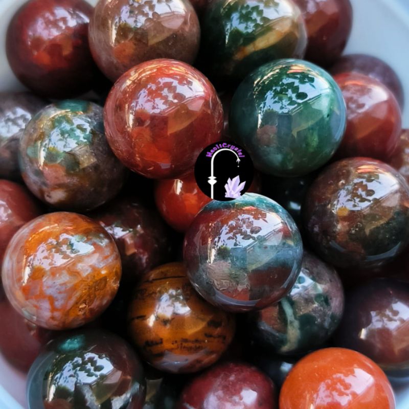 Ocean Jasper Ball Natural Stone AAA