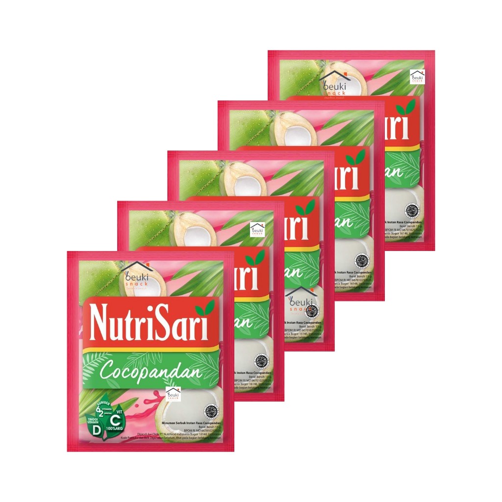 

5PCS NutriSari Cocopandan Minuman Bubuk Rasa Cocopandan