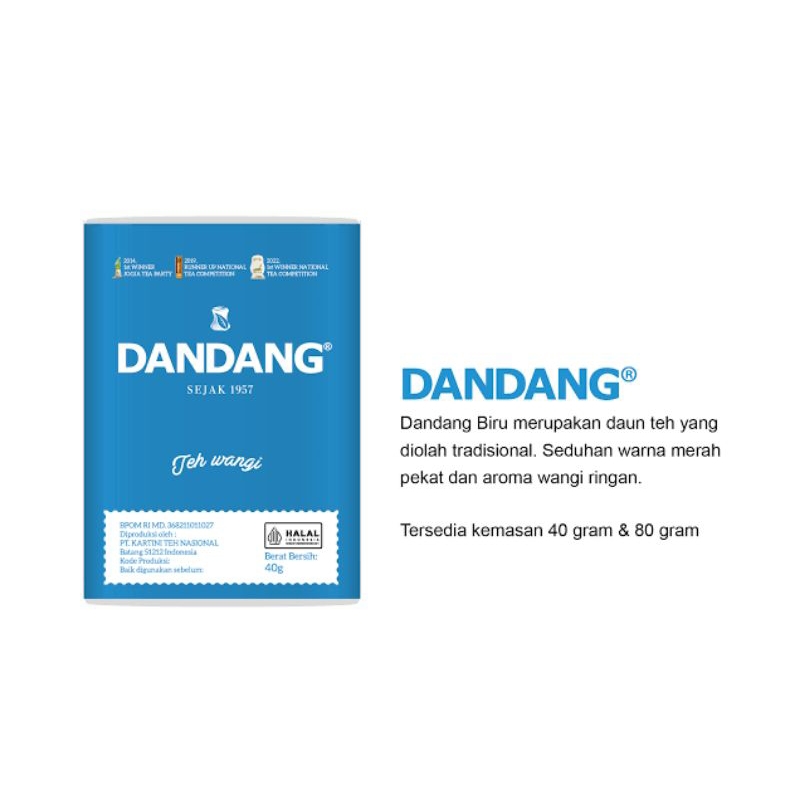 

Dandang Teh Bubuk Biru 40 Gram