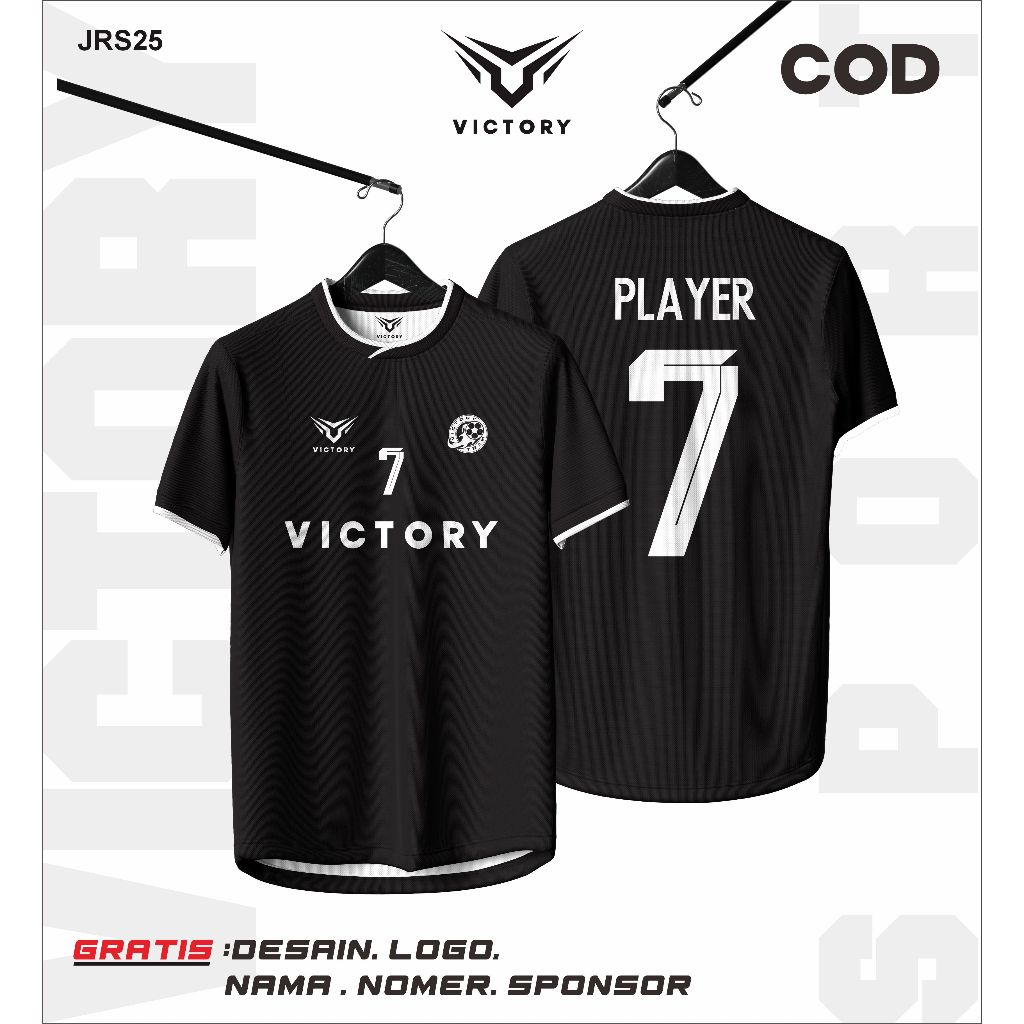 JERSEY FUTSAL FULL PRINTING HITAM CUSTOM NAMA DAN NO PUNGGUNG KEREN TERBARU MURAH