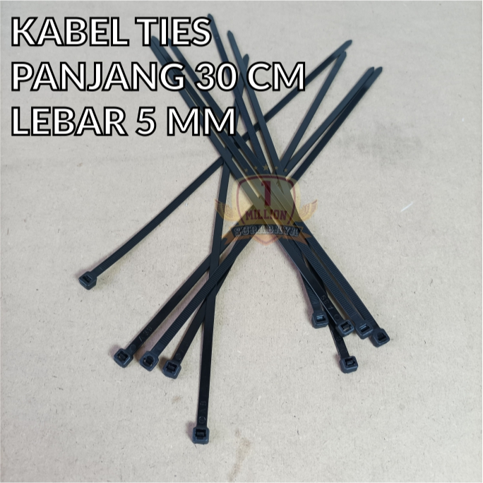 

(1PCS) kabel ties/kabel tis/cable tis hitam/putih 30cm