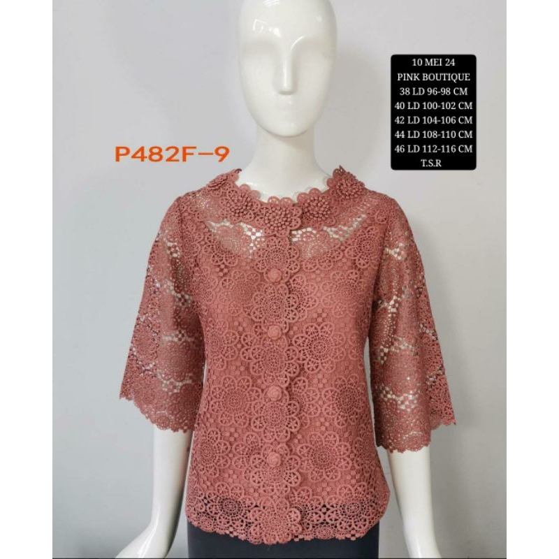 Atasan Blouse Kemeja Wanita Pink Butik Premium Import Bangkok