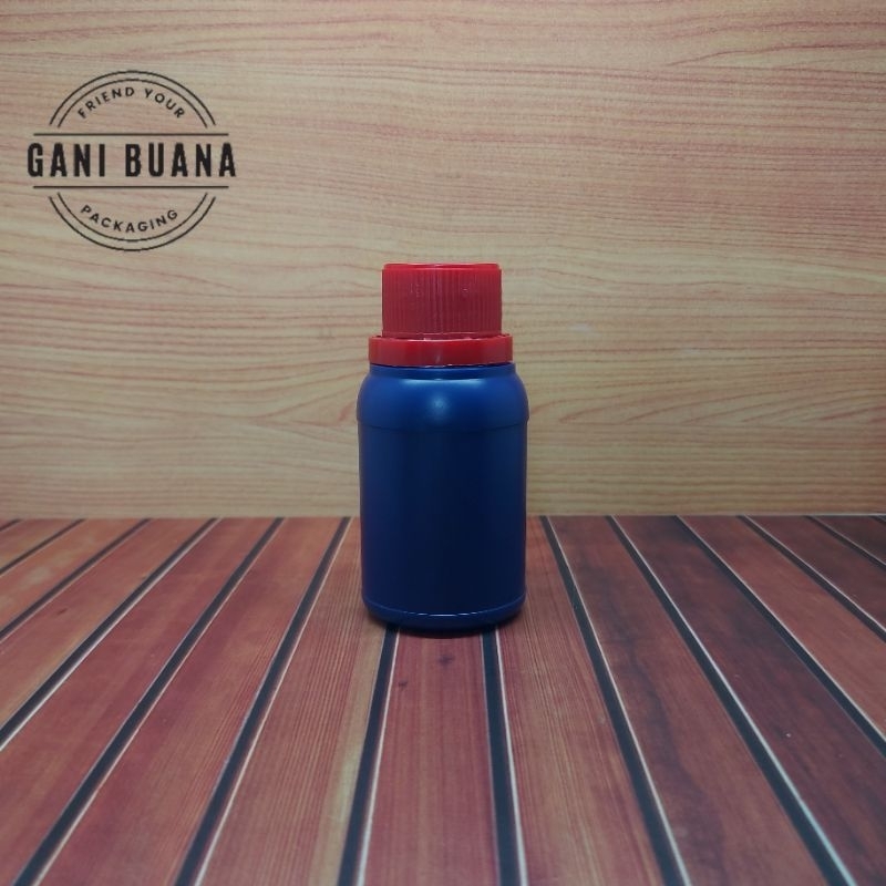 BOTOL AGRO 100ML BIRU TUTUP MERAH/BOTOL AGRO 100ML TUTUP SEGEL/BOTOL LABOR 100ML