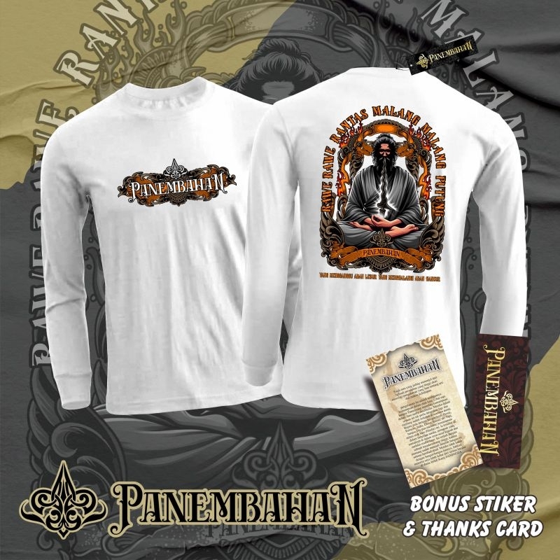 KAOS JAWA RAWE RAWE RANTAS LENGAN PANJANG HITAM/PUTIH BY PANEMBAHAN