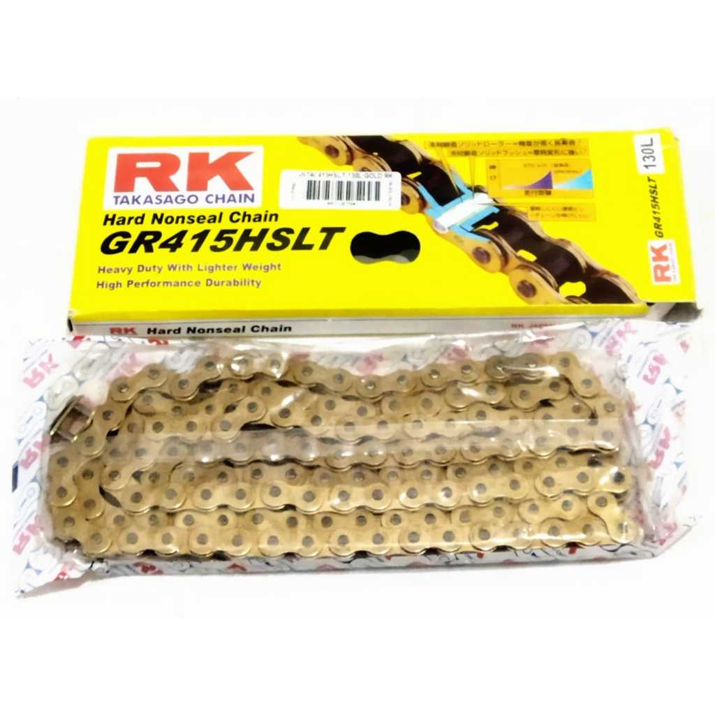 RK Takasago Chain Rantai Roda Motor 415HSLT 428HSLT Gold