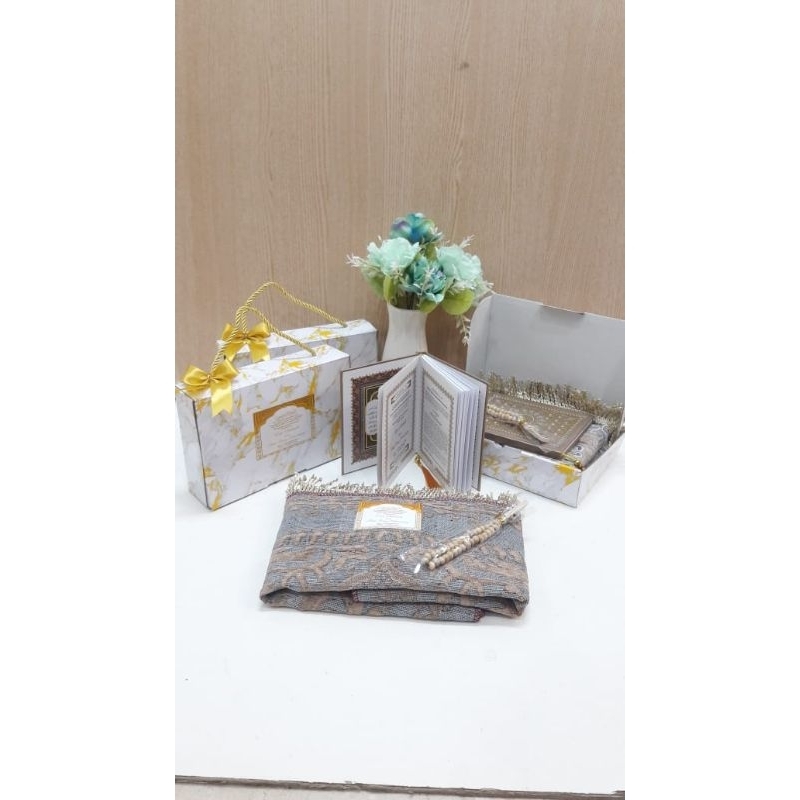 souvenir mengenang 40 hari/100 harian wafat/sajadah sablon/hamoers paket yasin tahlil/souvenir penga