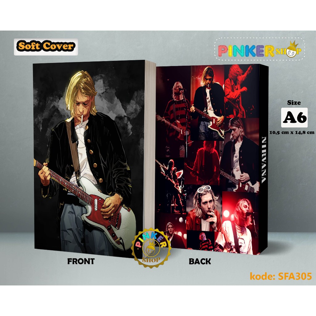 

(SFA305) Pocket Note Band Nirvana kurt Cobain 3 Softcover