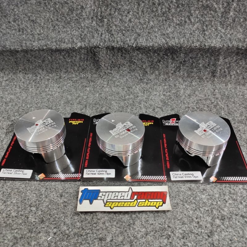 PISTON KIT SEHER SET MOTO 1CASTING UKURAN 59 mm / 60 mm / 61mm PEN 14 NMAX / AEROX / MX KING / VARIO