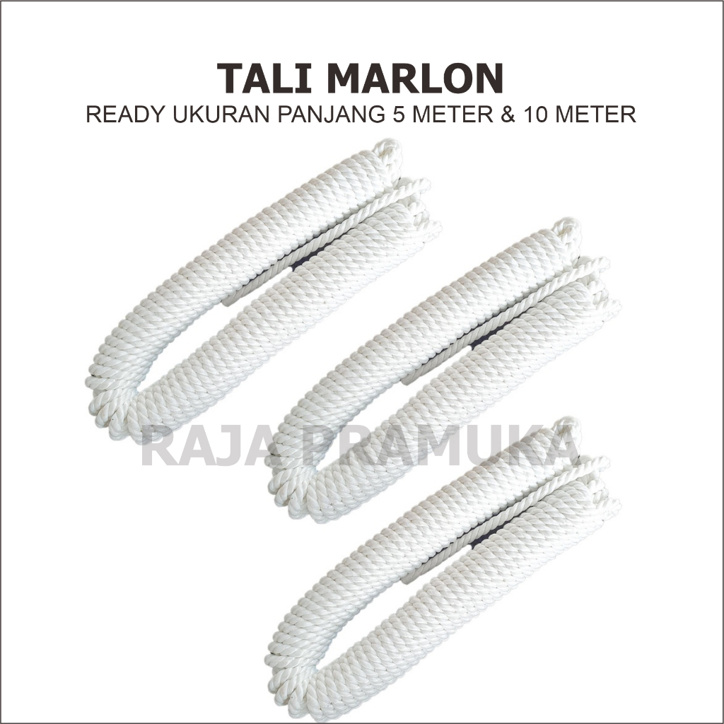 

Tali Pramuka 5 meter Tali Marlon 10 meter