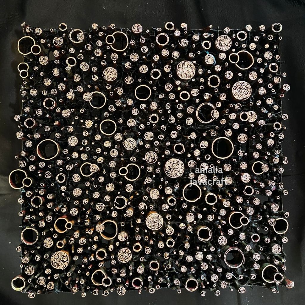 alat cap batik tembaga motif bulat ekspor canting cap batik