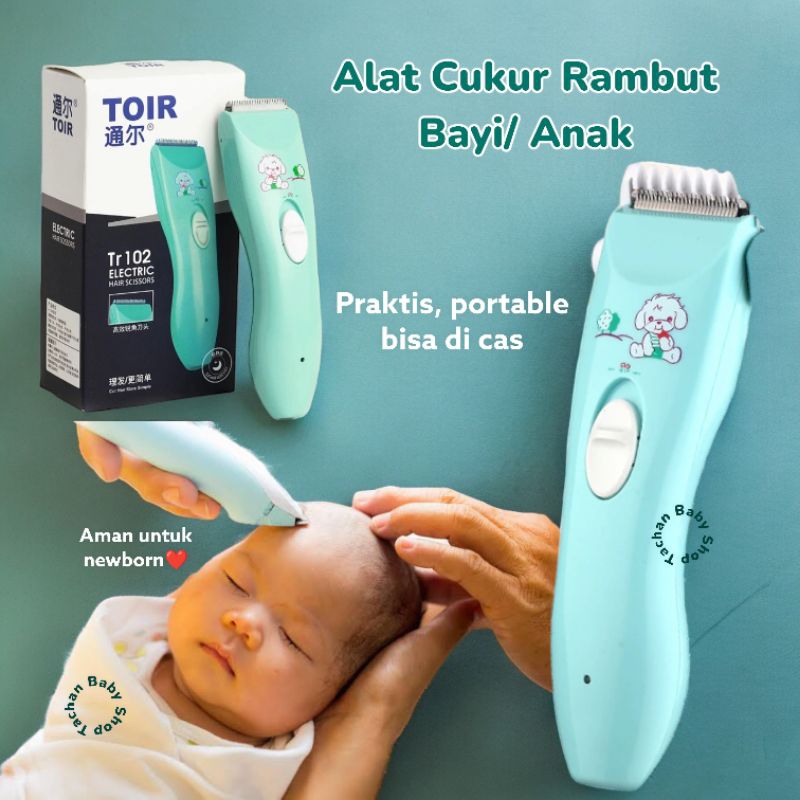 Alat Cukur Rambut Bayi portable bisa di cas / Baby Hair clipper / cukur rambut anak / alat cukur ram