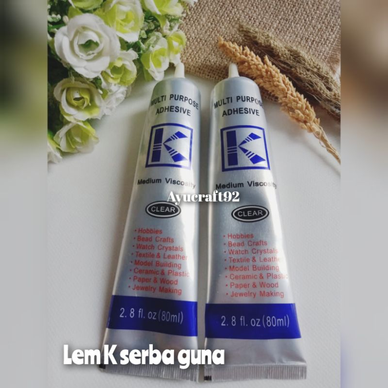 

Lem K serbaguna isi 80ml
