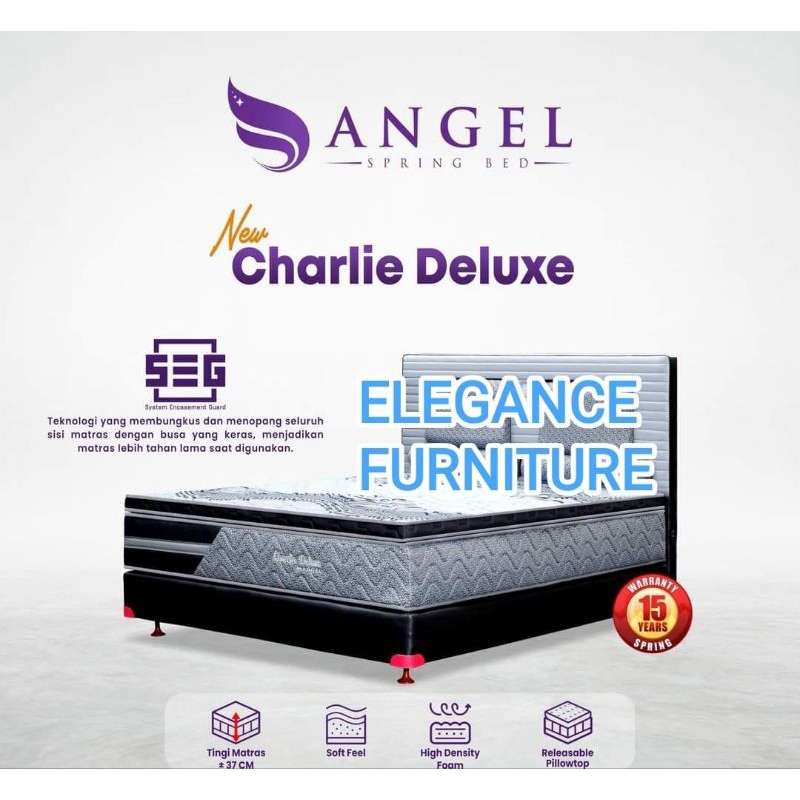 Springbed Angel Charlie Deluxe FullSet Pekanbaru saja