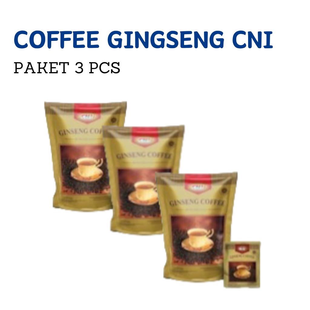 

PAKET 3 PCS CNI Ginseng Coffee Original isi 20 sachet