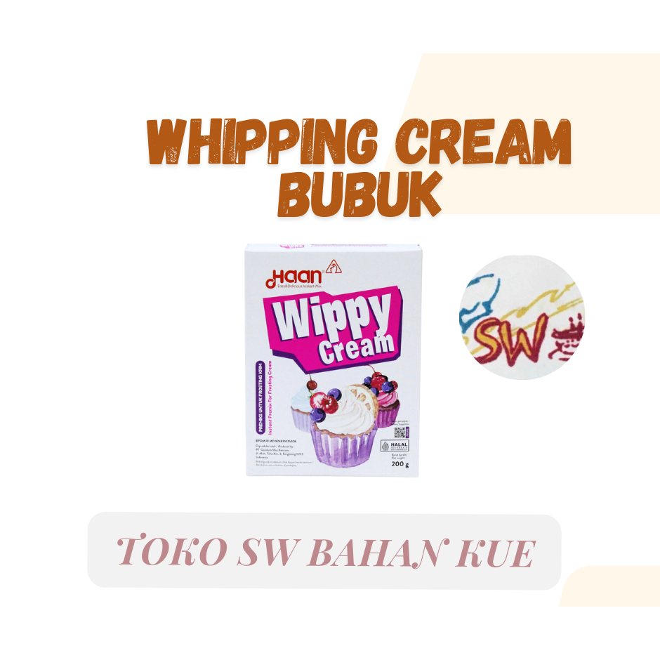 

HAAN WIPPY CREAM INSTANT UK BESAR / KOTAK 400 GRAM