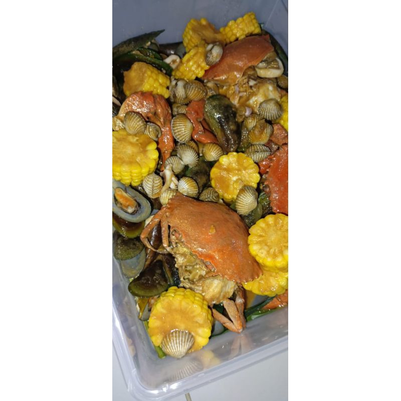 

Kepiting Mix PAKET LENGKAP Saus Padang/ Seafood Siap Saji / Kepiting Fresh