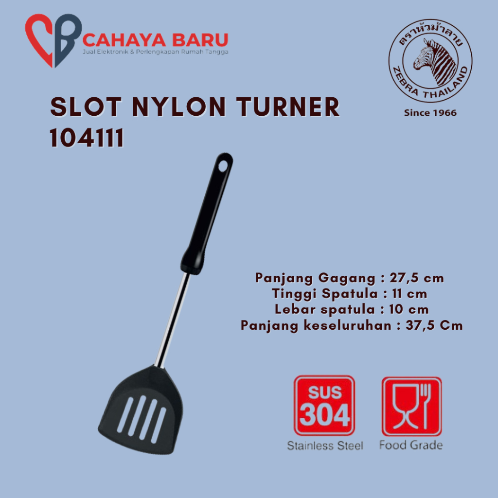 

ZEBRA SLOT NYLON TURNER 104111