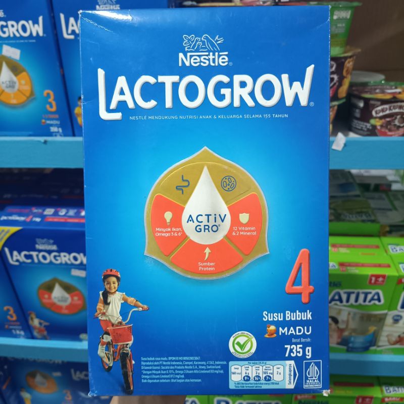 Lactogrow 4 madu 735gr