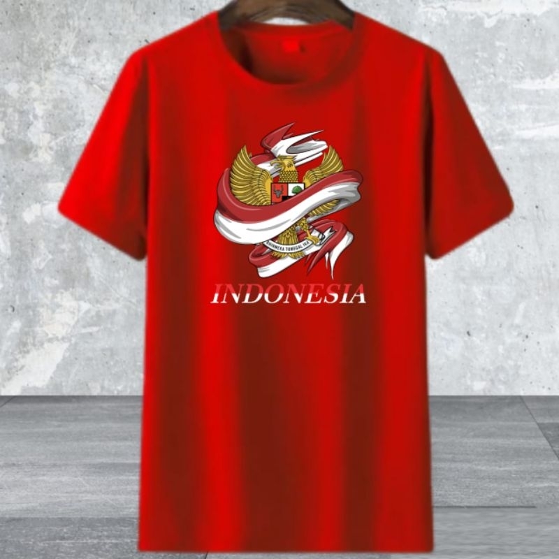 Kaos Oblong Pria Motif Garuda Indonesia Merah Putih Kaos 17 Agustusan