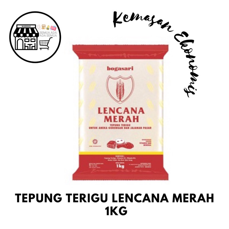 

Tepung Terigu Lencana Merah 1Kg Untuk Aneka Gorengan Dan Jajan Pasar