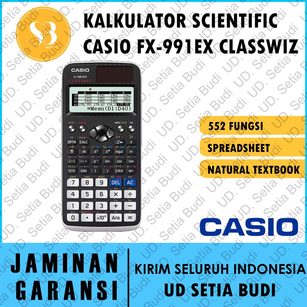 

KODE S79B Kalkulator Scientific Casio FX991EX Classwiz Asli dan Bergaransi