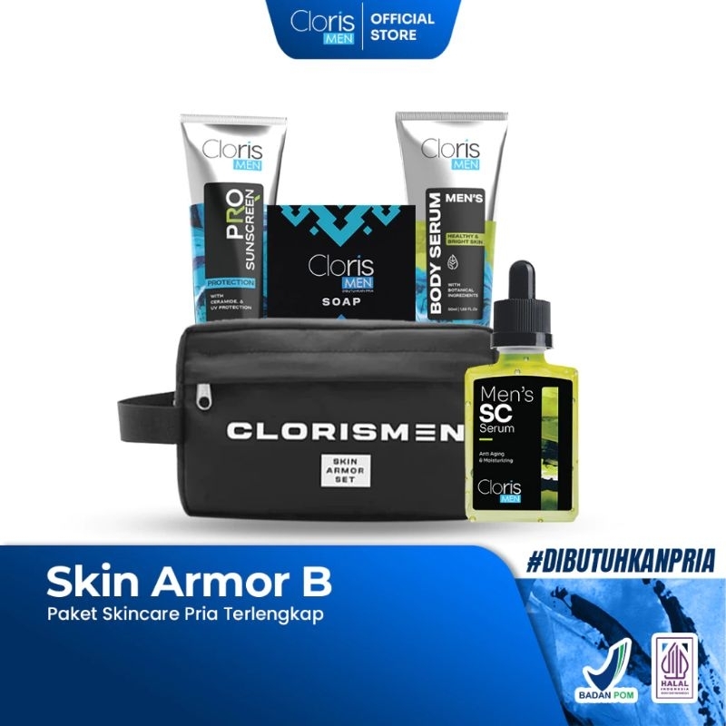 Clorismen Skin Armor B - Paket Clorismen Skincare Pria Terlengkap