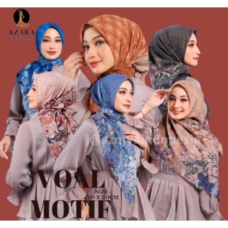 Hijab AZARA motif laser cut