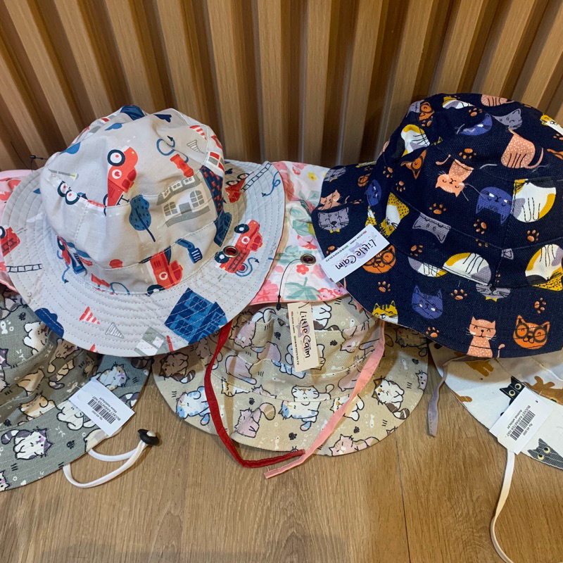 LITTLE CAIM - Bucket Hat topi anak unisex topi anak perempuan topi anak laki laki topi anak cewek to