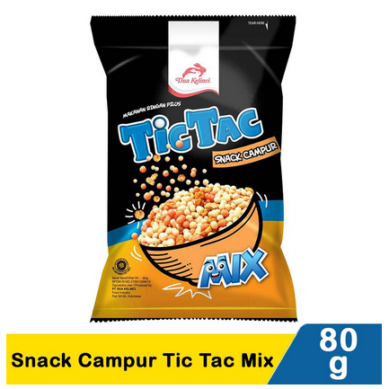 

Dua Kelinci Snack Campur Tic Tac Mix 80 Gram