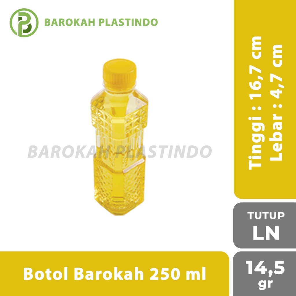 botol barokah 250 ml / botol plastik 250 ml / botol minyak 250 ml / botol 250 ml / botol kosong
