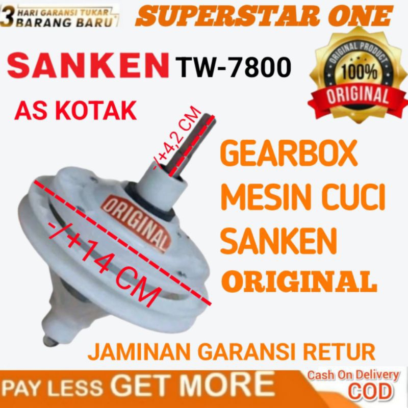 Gearbox Mesin Cuci Sanken TW-7800 Gearbox As Kotak