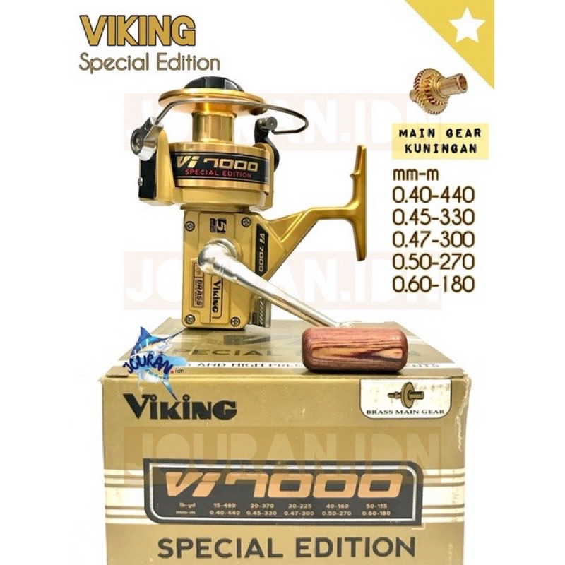 Reel Viking Vi7000  Special Edition Gold