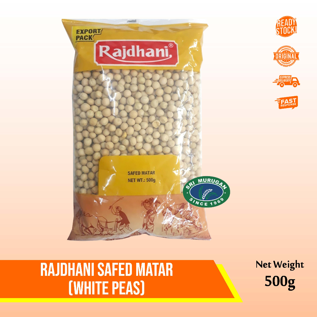 

RAJDHANI SAFED MATAR (INDIA) / WHITE PEAS 500 GR