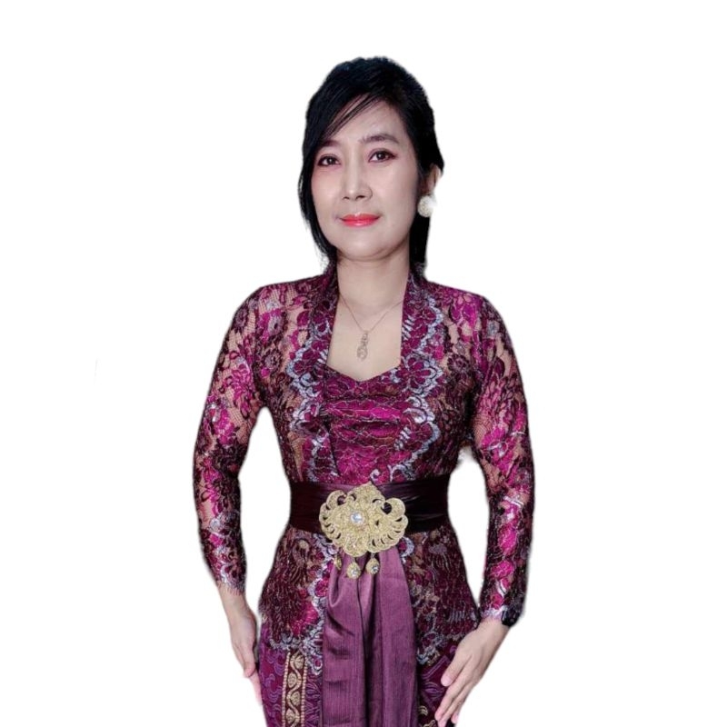 Kebaya Brokat Metalik Bali 5