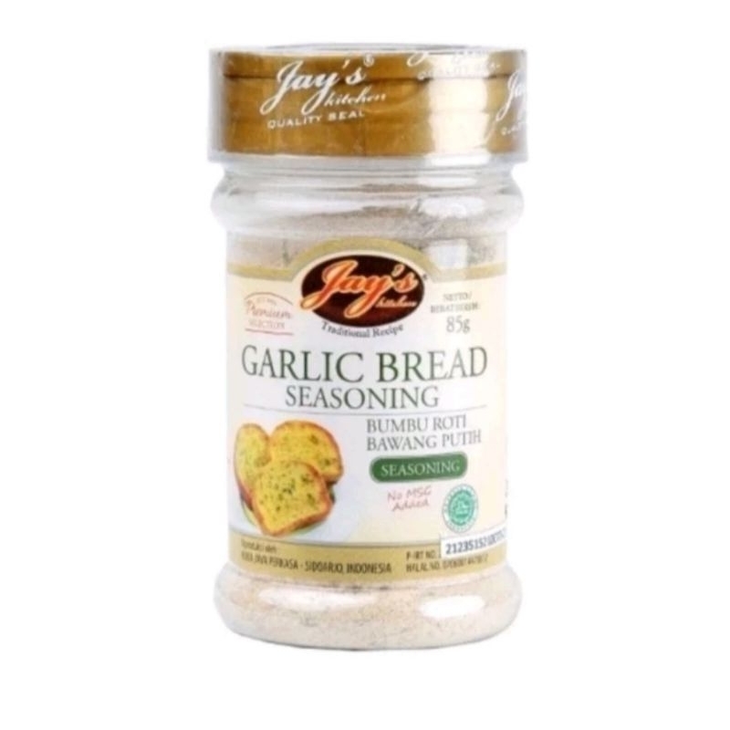 

Jays Garlic Bread Seasoning 85gr / Jays Bumbu Roti Bawang Putih