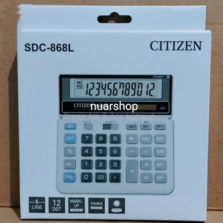 

KALKULATOR CITIZEN SDC868L ASLI ORGINAL MERK CITIZEN ART A2W8