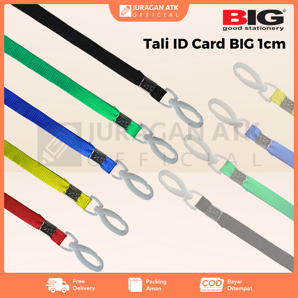 

Tali ID Card Lanyard Gantungan ID Card Kait Plastik OA-1001 (1 Pcs )