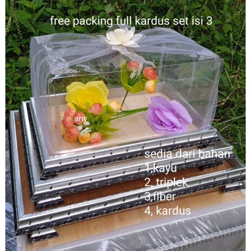 

Box Hantaran Seserahan Mika 1 Set Isi 3 Wedding Pernikahan Free Packing (COD) Gratis Ongkir