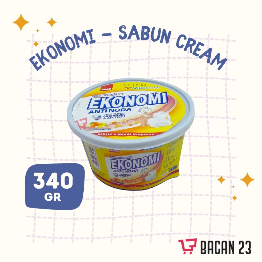 Sabun Cream Ekonomi Cup (340 gr)/ Sabun Colek/ Bacan 23 - Bacan23