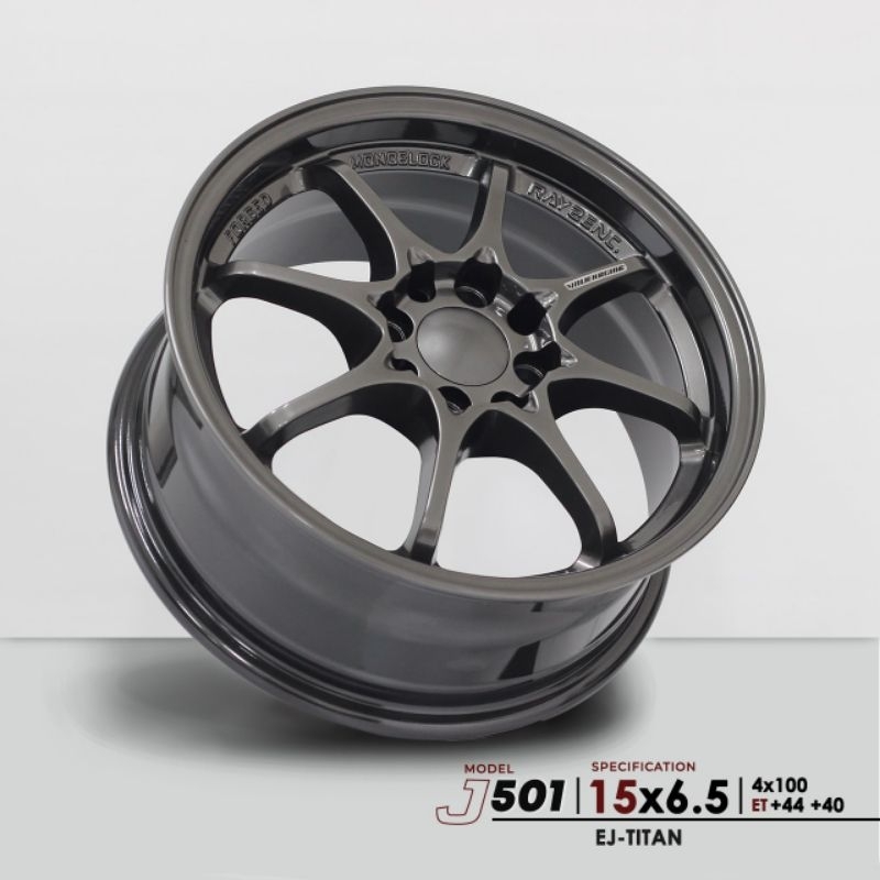 Velg ce28 ring 15 lebar 6.5 et44 dan 40 ej titan pcd 4x100