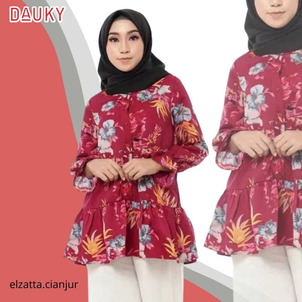 ELZATTA DAUKY TUNIK ELZATTA DAUKY TUNIK FANTASIA BAHAN POLY RAYON ATASAN ELZATTA TERBARU TUNIC ELZAT