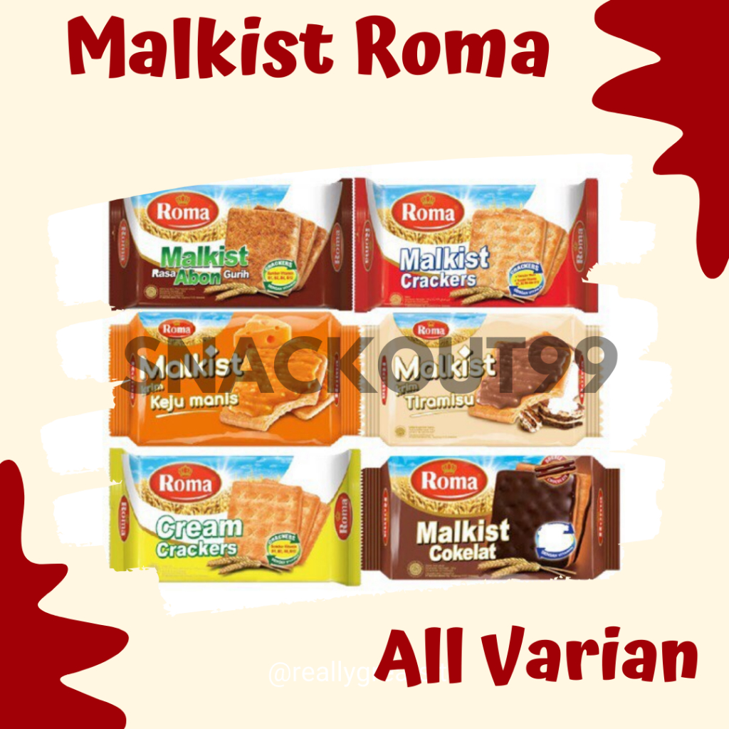 

Roma Malkist Crackers All Varian 105 gram