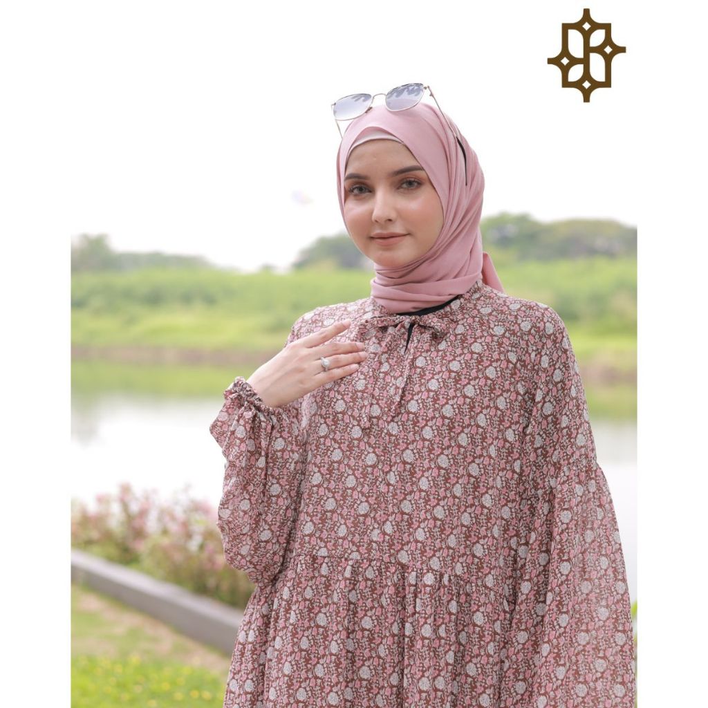 SAAZZ Gamis Elizabet Long Dress Baju Muslim Wanita Dewasa Kekinian-2