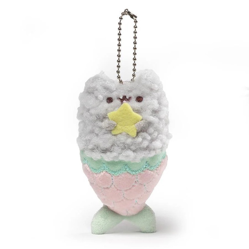 pusheen cat doll keychain plush