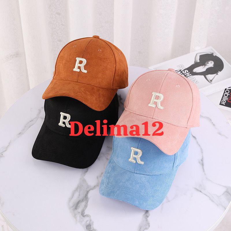 Topi pria logo Huruf R Topi PRIA terbaru Baseball caps