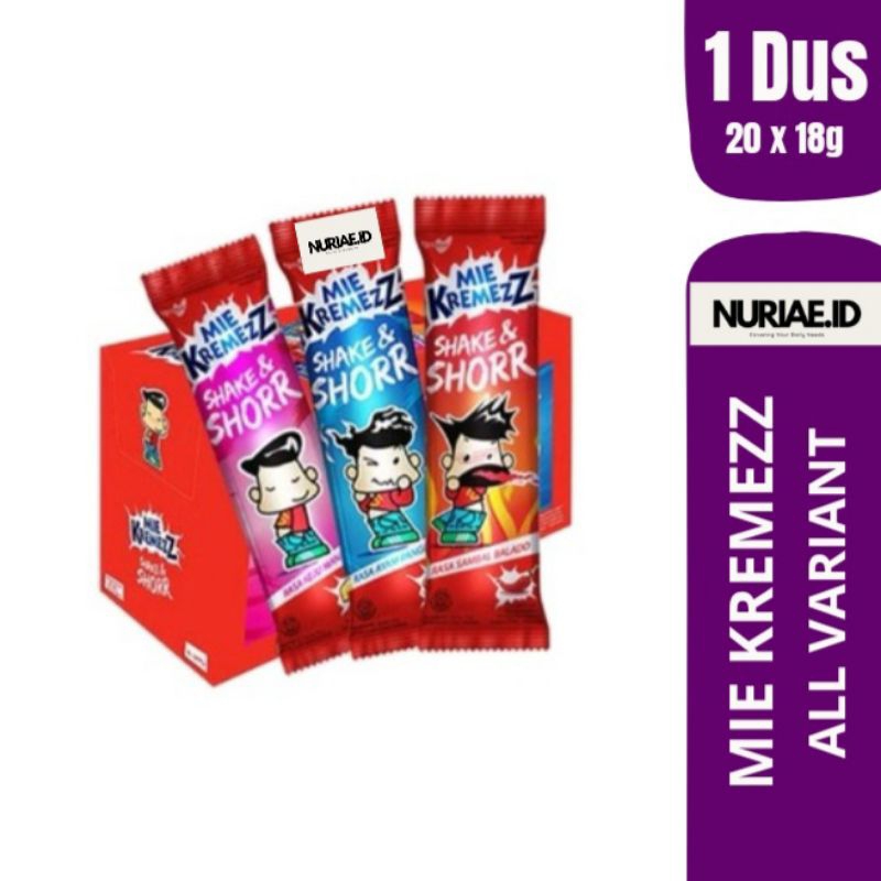 

Mie Kremezz Shake & Shorr 1 BOX (isi 20 x 18g) - TERSEDIA SEMUA RASA/VARIANT