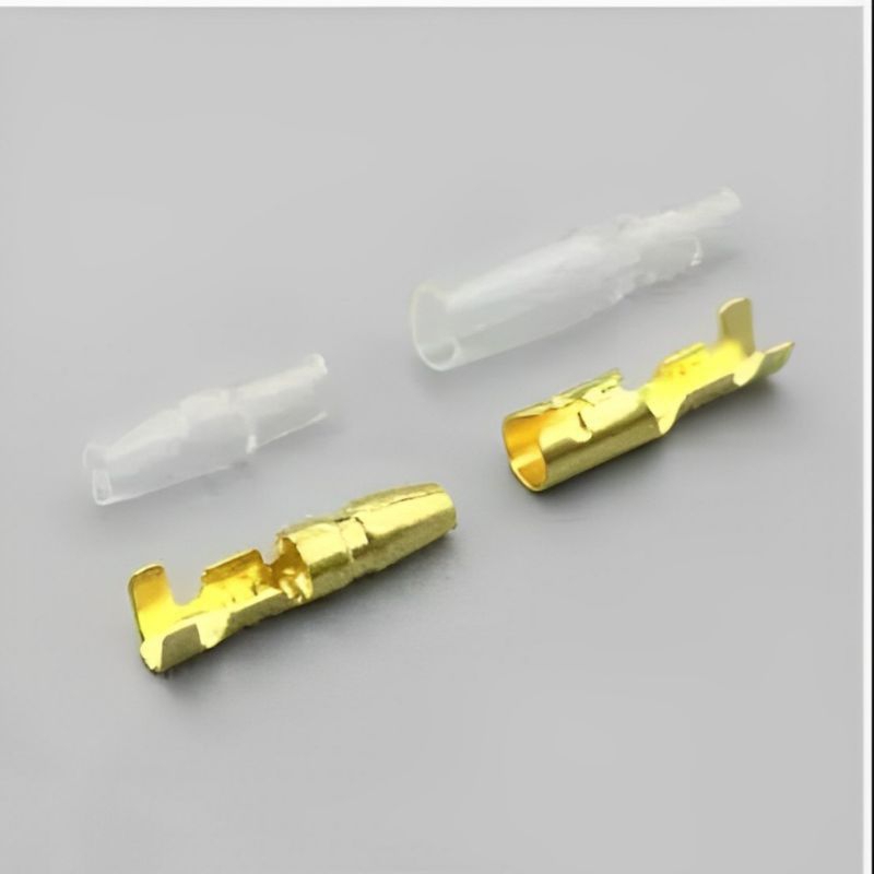 Sekun Skun Bulat 4mm Konektor Kabel Jumper Mobil Motor Listrik Bullet Lampu