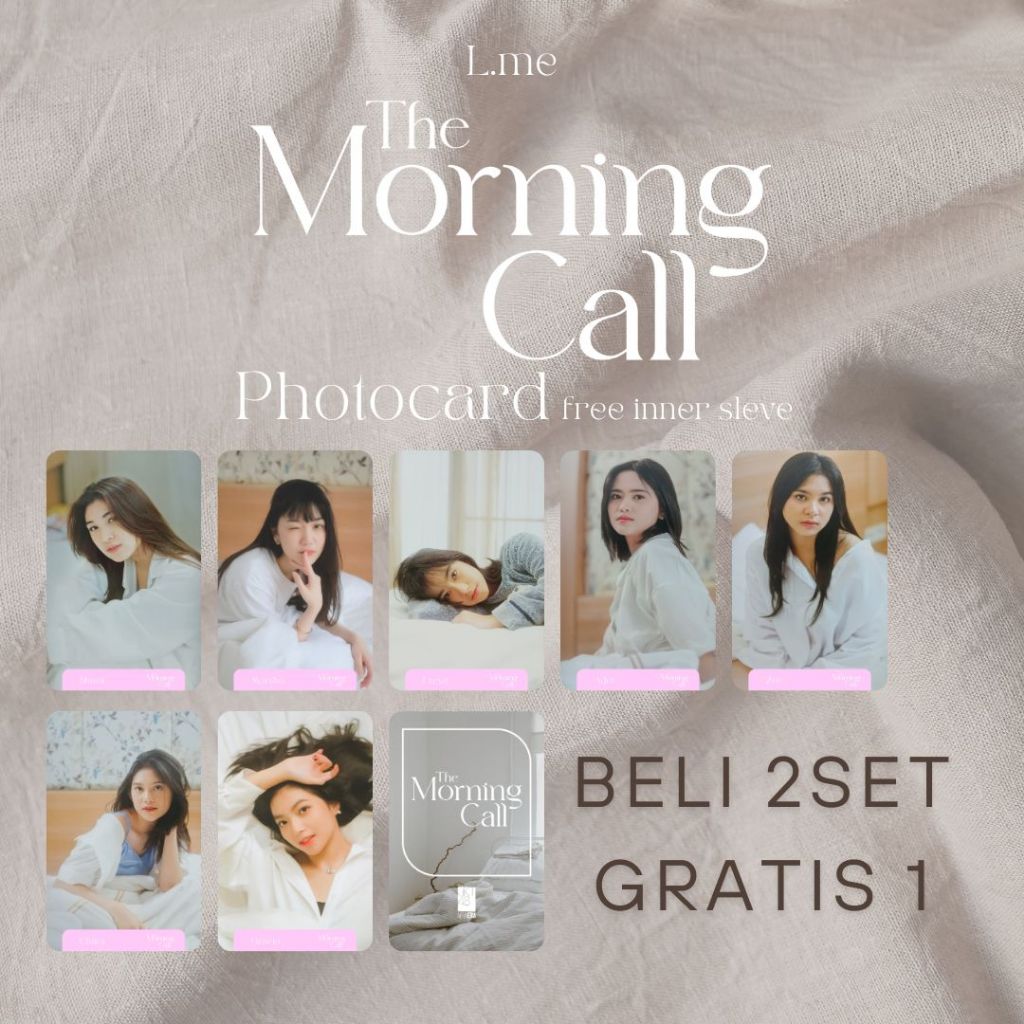 JKT48 PHOTOCARD PC TERMURAH VERSI THE MORNING CALL JKT48 ALL MEMBER FREYA SHANI ADEL AZIZI ZEE CHRIT