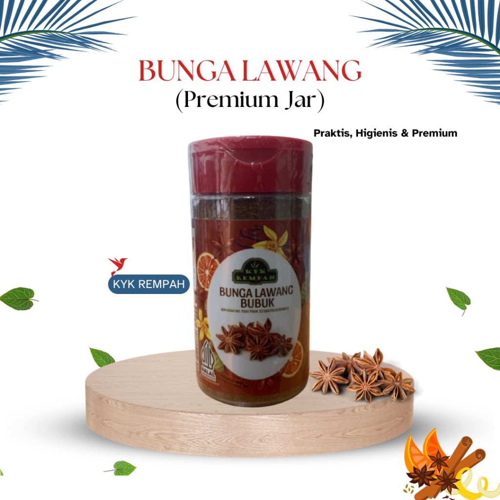 

Bunga Lawang Bubuk Premium [ JAR ] | Pekak Bubuk Bumbu Dapur Praktis