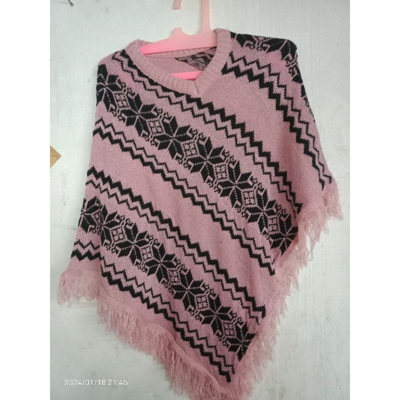 NEW PONCO TRiBAL Rawis/Atasan Rajut Wanita Ponco